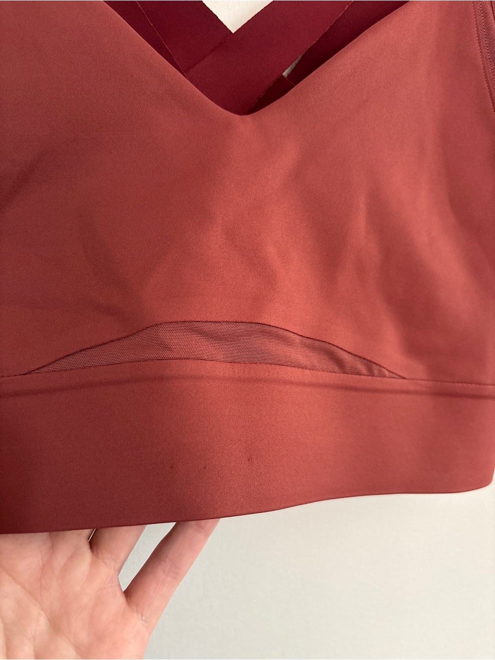 Brooks Run 34C/D Sports Bra Drive Interlace In Mauve - Picture 2 of 4